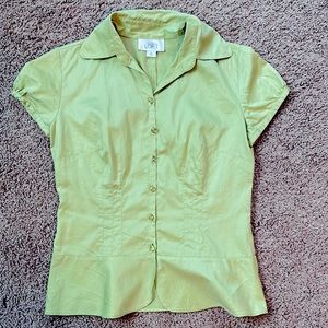 Cute LOFT blouse, lots of detail. Worn twice. Non-smoking, pet free home.